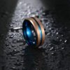 anillo dorado de tungsteno marca calak cl sico 141889 DORADO 2