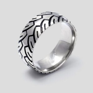 anillo gris con diseno race marca calak cl sico 141662 200801 1