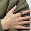 anillo negro de camuflaje marca calak cl sico 141899 NEGRO 2