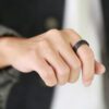 anillo negro de ceramica marca calak cl sico 141879 NEGRO 2