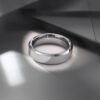 anillo plateado estructura plana marca calak cl sico 157789 PLATEADO 1