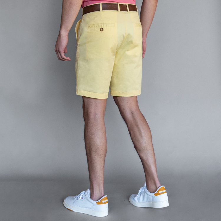 bermuda amarillo estructura plana marca carven slim 136458 AMARILLO 2