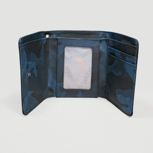 billetera azul estructura labrada marca nappa cl sico 134808 AZUL 2