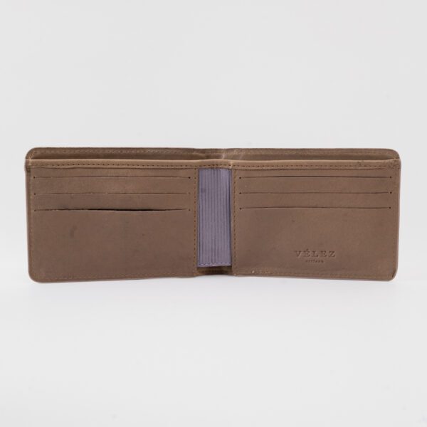 billetera khaki estructura labrada marca v lez cl sico 149793 GRIS 1