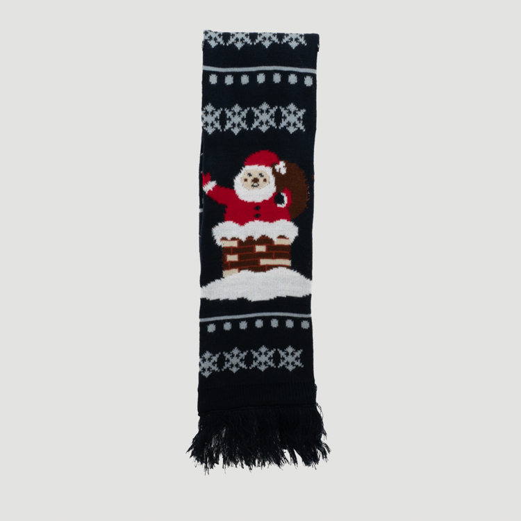 bufanda diseno xmas santa 2024 marca tishas cl sico 158680 AZUL 1