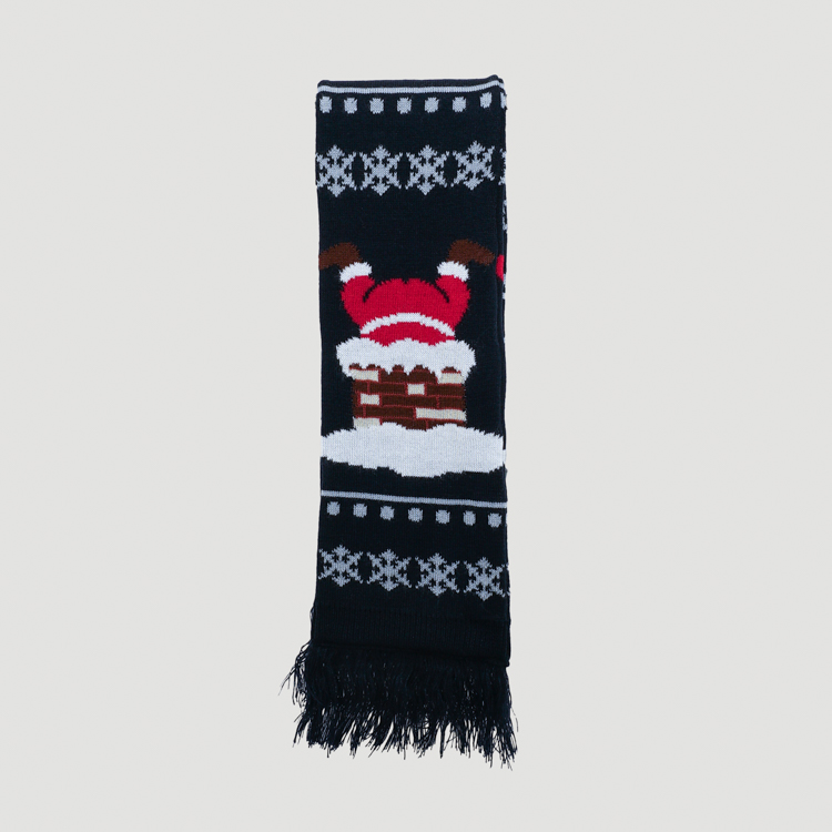bufanda diseno xmas santa 2024 marca tishas cl sico 158680 AZUL 2