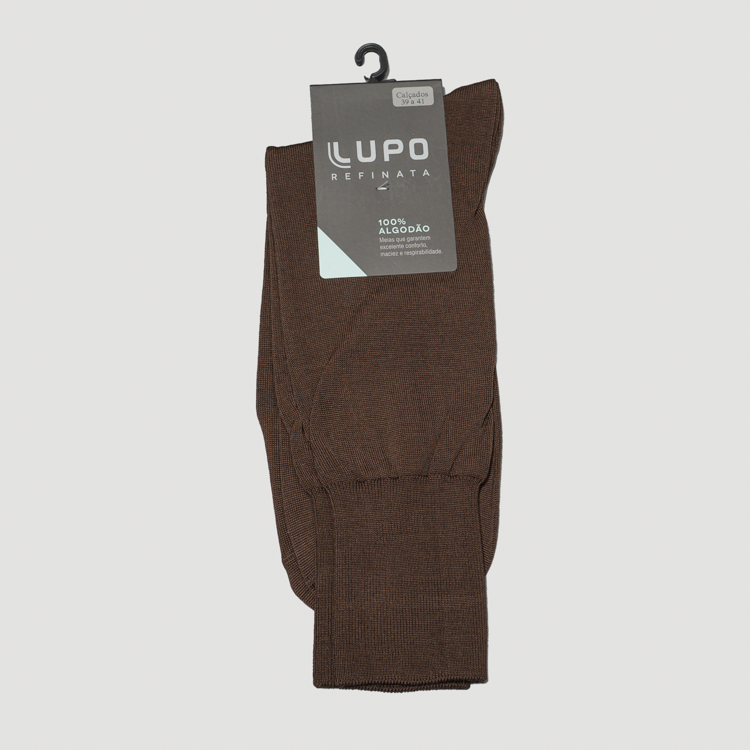 calcetin caf estructura plana marca lupo cl sico 159588 CAFE 1