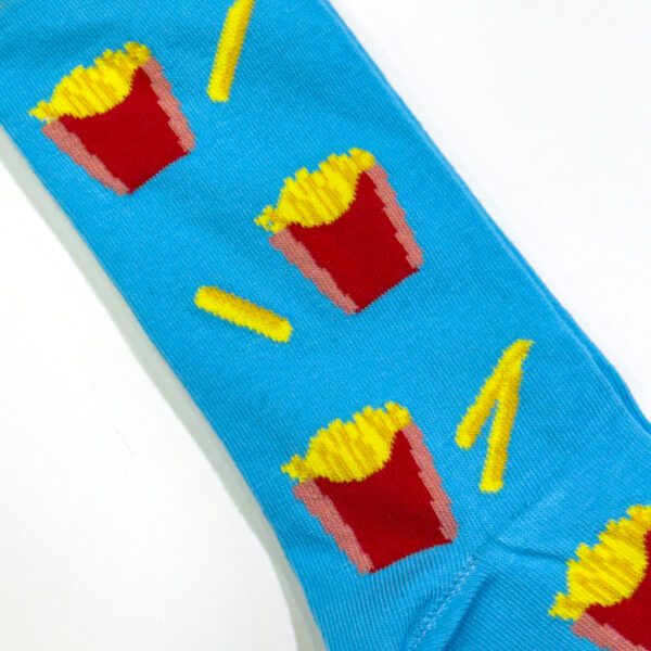 calcetines amarillo diseno de papas fritas marca tishas cl sico 145344 AMARILLO 2