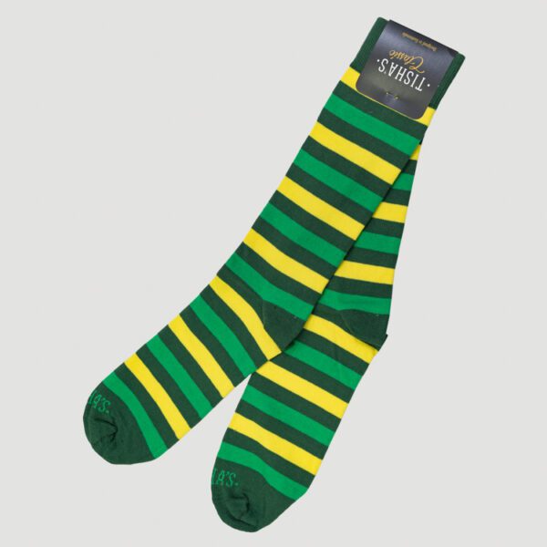 calcetines amarillo diseno lineal marca tishas cl sico 146415 AMARILLO 1