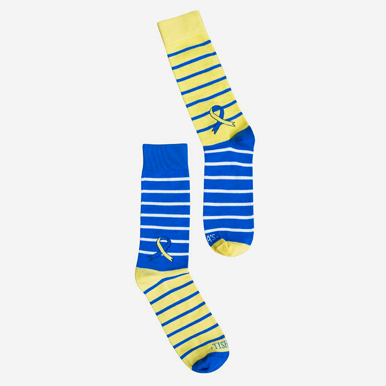 calcetines amarillo estilo down marca tishas cl sico 163103 AMARILLO 1