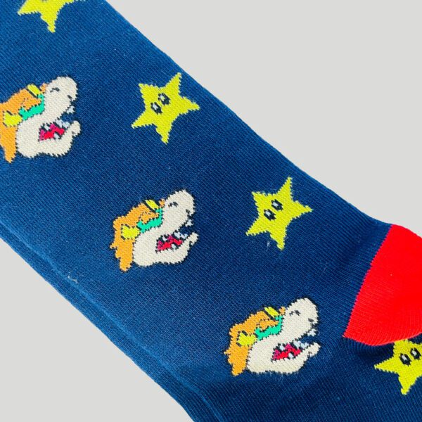 calcetines azul diseno bowser marca tishas cl sico 138044 AZUL 2