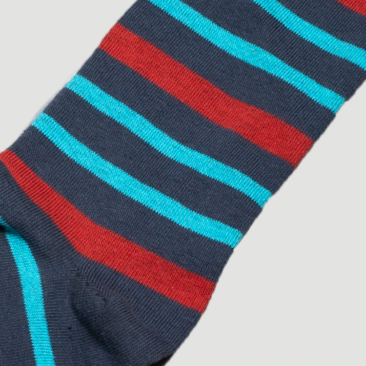 calcetines azul diseno de lineas marca tishas cl sico 146413 AZUL 2