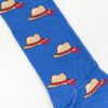 calcetines azul diseno de sombreros marca tishas cl sico 143507 AZUL 2