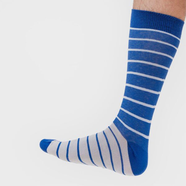 calcetines azul diseno inverted blue marca tishas cl sico 150225 AZUL 3