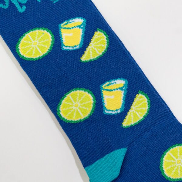 calcetines azul diseno limones marca tishas cl sico 143023 AZUL 2