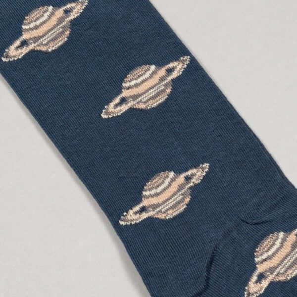calcetines azul diseno saturn rings marca tishas cl sico 151908 AZUL 2