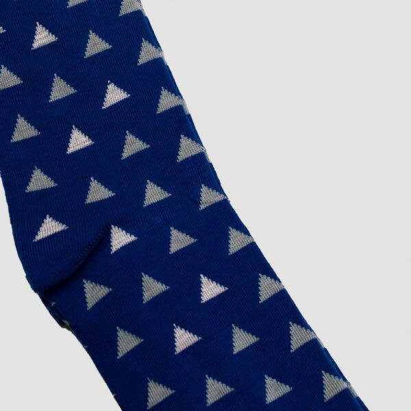 calcetines azul diseno triangulos marca tishas cl sico 143872 AZUL 2