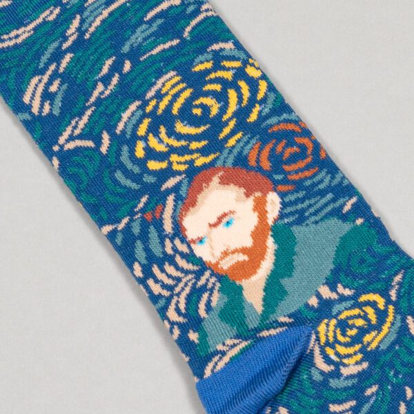 calcetines azul diseno van gogh marca tishas cl sico 151921 AZUL 2