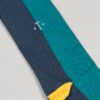 calcetines azul diseno vertical jade marca tishas cl sico 151906 AZUL 2