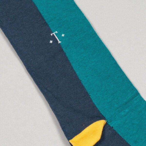 calcetines azul diseno vertical jade marca tishas cl sico 151906 AZUL 2