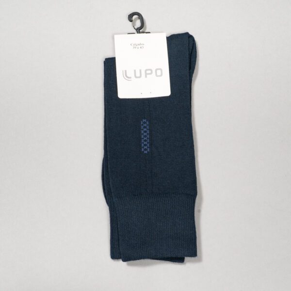calcetines azul estructura plana marca lupo cl sico 138165 AZUL 1