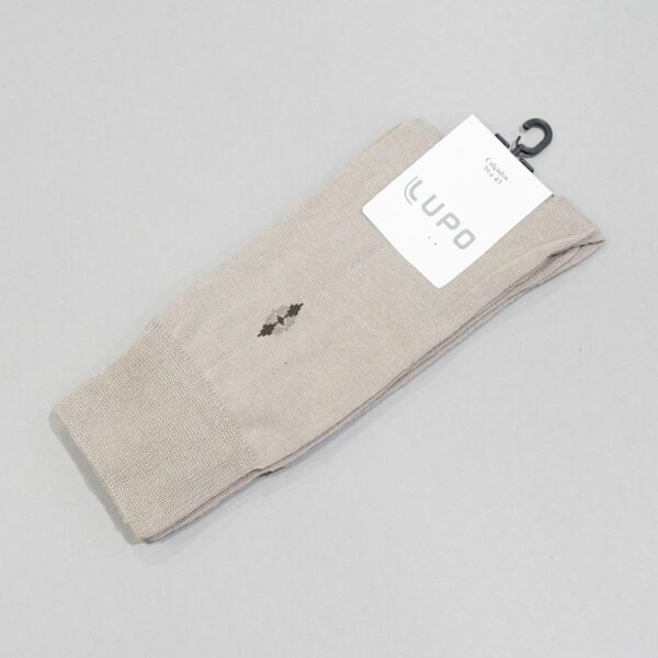 calcetines azul estructura plana marca lupo cl sico 146374 BEIGE 2