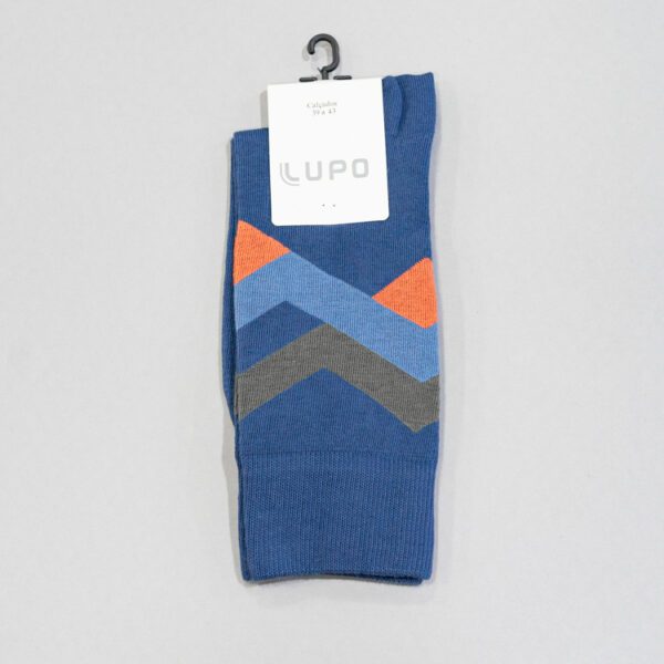 calcetines azul estructura plana marca lupo cl sico 146388 AZUL 1