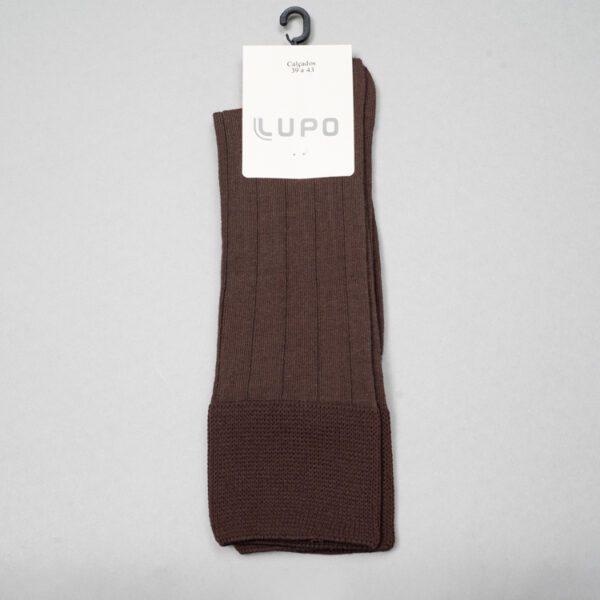 calcetines caf estructura plana marca lupo cl sico 138174 CAFE 1