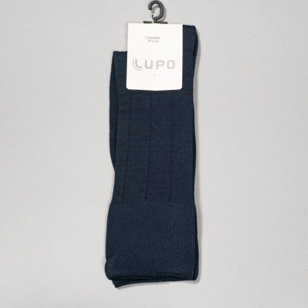 calcetines caf estructura plana marca lupo cl sico 138176 AZUL 1