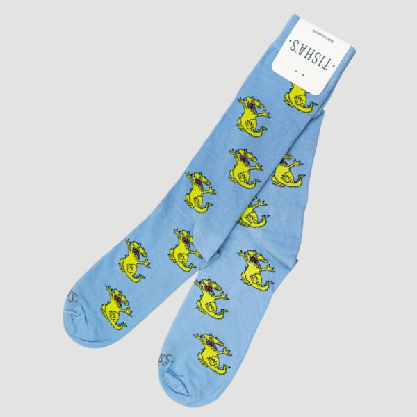 calcetines celeste diseno reptar marca tishas cl sico 138384 CELESTE 1