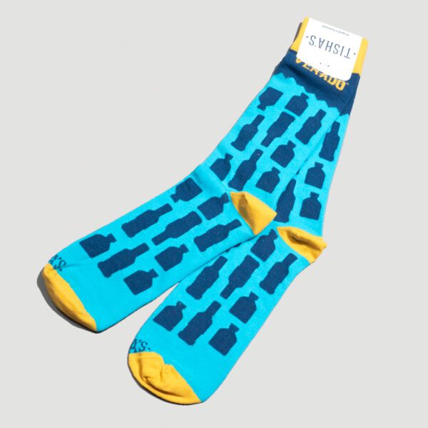 calcetines celeste diseno venado celeste marca tishas cl sico 157659 CELESTE 1