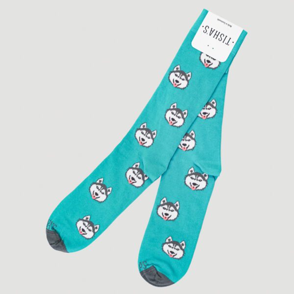 calcetines celeste estilo husky marca tishas cl sico 141403 CELESTE 1