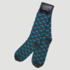 calcetines gris diseno rectangulos marca tishas cl sico 143870 GRIS 1