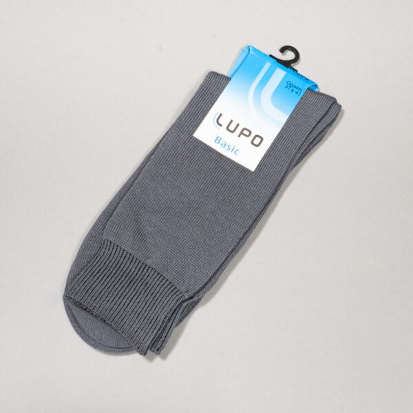 calcetines gris estructura plana marca lupo cl sico 152524 GRIS 2