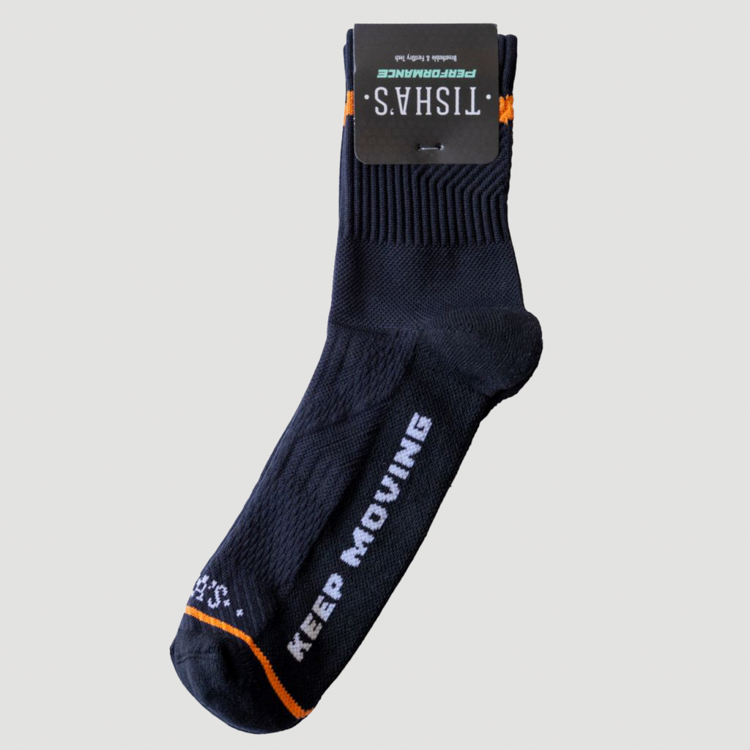 calcetines naranja estilo performance mid marca tishas cl sico 167242 376712 1