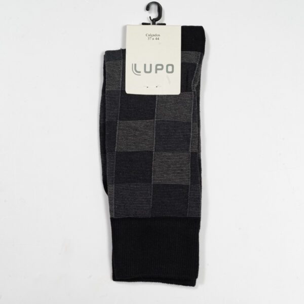 calcetines negro diseno de cuadros marca lupo cl sico 153259 289348 1