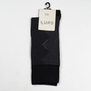 calcetines negro diseno de lineas marca lupo cl sico 153254 289350 1