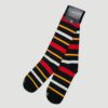 calcetines negro diseno de lineas marca tishas cl sico 144060 NEGRO 1