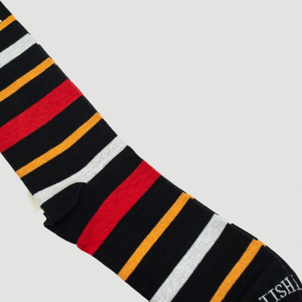calcetines negro diseno de lineas marca tishas cl sico 144060 NEGRO 2