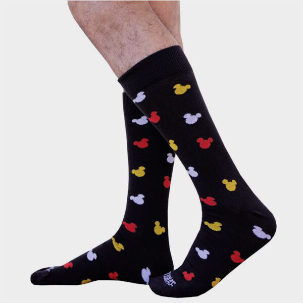 calcetines negro diseno mickey black marca tishas cl sico 150233 NEGRO 1