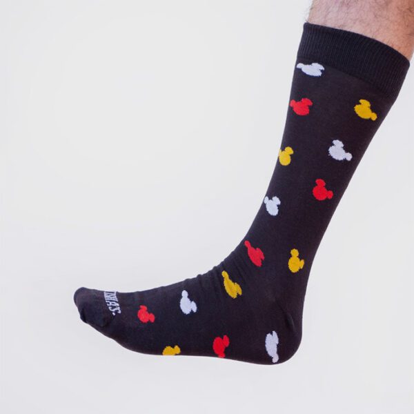 calcetines negro diseno mickey black marca tishas cl sico 150233 NEGRO 3
