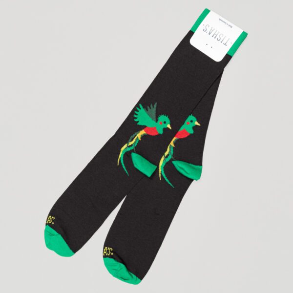 calcetines negro diseno quetzal marca tish cl sico 121006 NEGRO 1