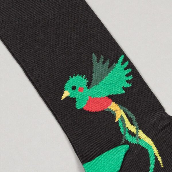 calcetines negro diseno quetzal marca tish cl sico 121006 NEGRO 2