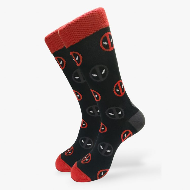 calcetines negro estilo dead pool marca cool merch cl sico 160262 331965 1