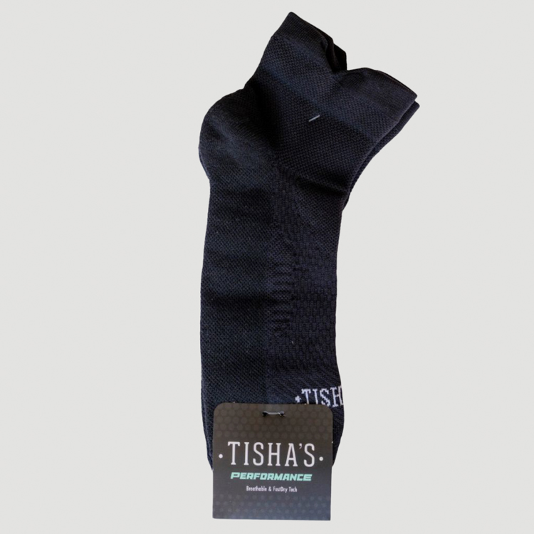 calcetines negro estilo performance low marca tishas cl sico 167236 376718 1