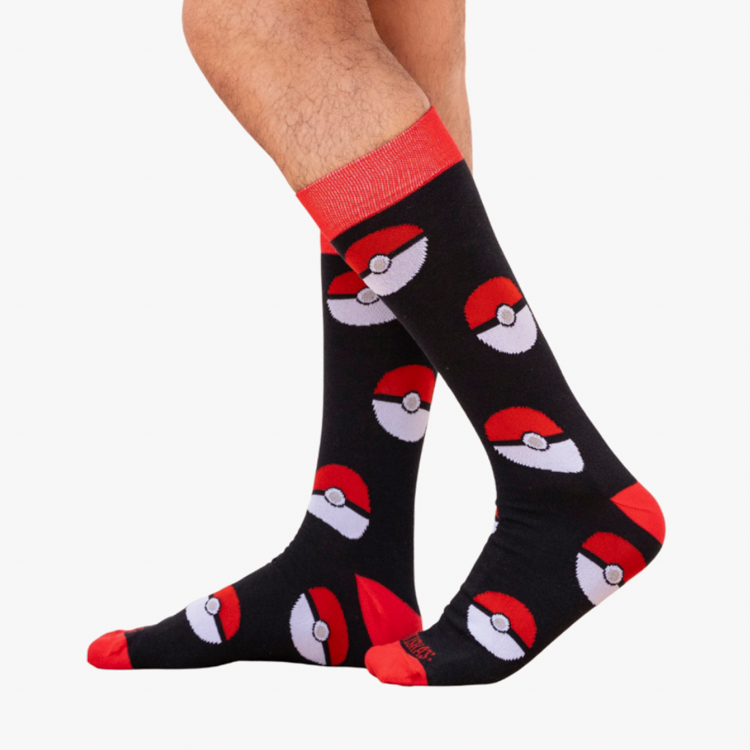 calcetines negro estilo poke bola marca tishas cl sico 163365 NEGRO 1