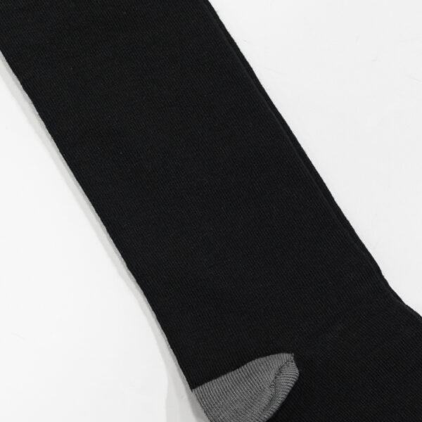 calcetines negro estructura plana marca tishas cl sico 146416 NEGRO 2