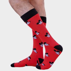 calcetines rojo diseno mickey red marca tishas cl sico 150234 254061 1