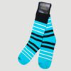 calcetines turquesa diseno de lineas marca tishas cl sico 144066 TURQUESA 1