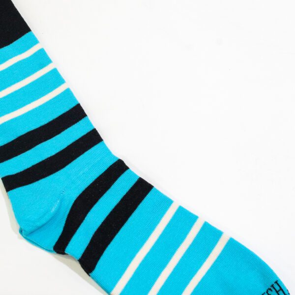 calcetines turquesa diseno de lineas marca tishas cl sico 144066 TURQUESA 2